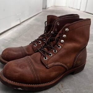 Red Wing Shoes Rich Brown Leather Boots